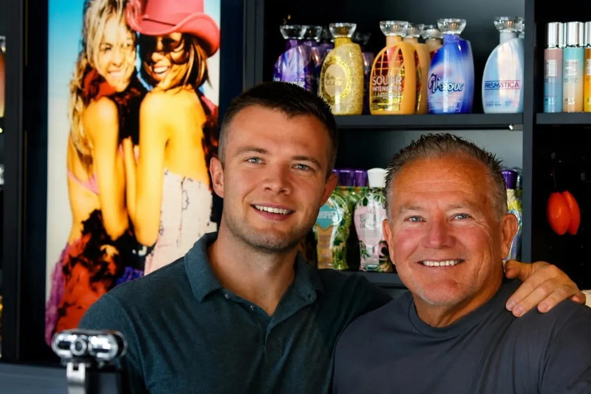 Brian and Austin Homerosky, the family behind Sunsational Tan