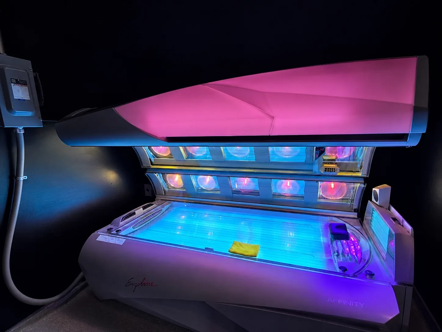 Ergoline Affinity UV tanning bed at Sunsational Tan